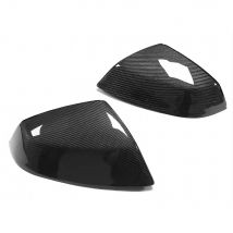 Für Audi Q7 Q5 SQ7 SQ5 OEM Carbon Fiber Rearview Außenspiegel Ersatz Abdeckungen Kappe Blind Spot Assist 16-22