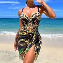 Sommer Sexy Bedruckter Einteiler Badeanzug Geschlossene Damen-Bademode Push-Up Body Frauen Schwimmbekleidung Badeanzüge Strand Pool Bademode 2026