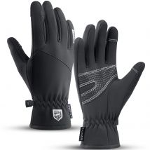 Männer Winter wasserdichte Fahrrad handschuhe Outdoor-Sport Laufen Motorrad Ski Touchscreen Fleece handschuhe rutsch fest warme volle Finger
