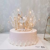 3 stücke Ballerina Mädchen Kuchen Dekoration rosa weißen Kuchen Dekor tanzen Mädchen Puppe Hochzeit Geburtstag Baby Dusche Party Dekor Mädchen Spielzeug