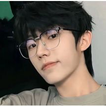 Fashion unisex square Plain glasses for men women Metal frame glasses polygon eyeglasses Gentle Black anti blue light glasses