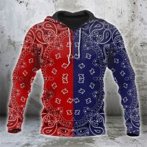 Neue männer Hoodie Bandana Streifen 3d Druck Mode Straße Langarm Mit Kapuze Sweatshirt Casual Jacke Pullover Outdoor Tops