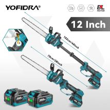 Sega da potatura per la lavorazione del legno da giardino ad ramo alto per sega a catena elettrica con palo telescopico senza spazzole per perno batteria Makita 18V