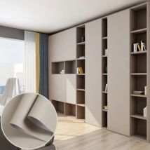 Skin Feel carta da parati autoadesiva in PVC impermeabile spesso Muebles ristrutturazione di mobili armadi da cucina a prova di olio adesivi per armadio