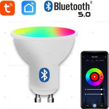 220V Tuya GU10 Lampada Bluetooth RGBCW Bianco Dimmerabile Lampadine A Led Vita Intelligente App di Controllo Faretto Per La Casa Parete di Proiezione luce