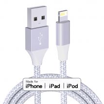 1pc LAIHONEN MFi USB A Zu Lightning Kabel Für iPhone 14 13 12 11Pro X XR Max 8 2,4A USB Beleuchtung Ladegerät Kabel Daten Draht Kabel