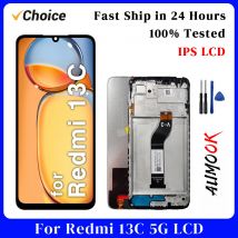 13C IPS LCD for Redmi 13C 5G Screen Display Touch Screen Digiziter Assembly pantalla For Xiaomi Redmi 13C With Frame LCD Display