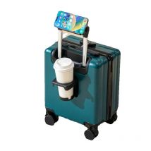 Air Travel Suitcases on Wheels With Cup Holder Carry-on Suitcase for Flight Traveling Box Luggage Trolley Small Valise De Voyage