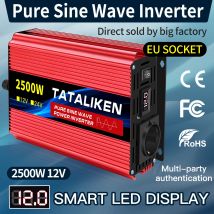 Falownik czysta fala sinusoidalna 2500 W/3500 W/4500 W/5000WDC 12 V/24 V na AC 220 V 230 V konwerter