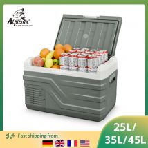 Alpicool NL 25L 35L 45L Lodówka samochodowa 12V Kompresor Lodówka Zamrażarka 12/24V DC 100-240V AC Przenośna lodówka do podróży kempingowych
