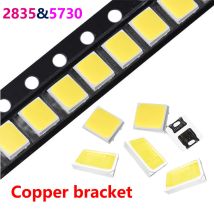 100 Stück 3 V LED SMD 5730 oder 2835 Kupfer LED COB Chip Lampenperlen 0,5 W Beleuchtung Innen Ersatzteile für LED-Rundplatinenbirne