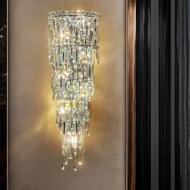 Moderne Korridor Kristall Schlafzimmer Innen beleuchtung Villa Wohnzimmer Hintergrund Dekor Home Wand leuchte