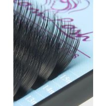 GLAMLASH Mix 7~15/15-20/20-25mm Handmade Korean Pbt J/B/C/D/L/LU(M)  CURL Eyelash Extension Natural Soft Faux Mink Lash