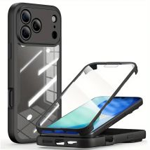 360 Custodia protettiva per schermo completo per iPhone 17 17 Air 16 15 14 13 12 11 Pro Max XS XR 7 8 Plus SE 2 3 PC Cover rigida