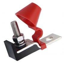 IZTOSS Battery Terminal Fuse Holder Single Stud Insulated Fuse with Cover and 58V 100A-300A Ring Fuse for Automotive Boat Trucks