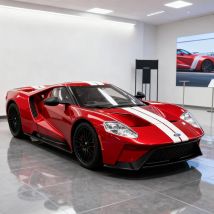 1:24 Ford GT Supercar Alloy Car Model Sound and Light Pull Back Children's Toy Collectibles Birthday Gift