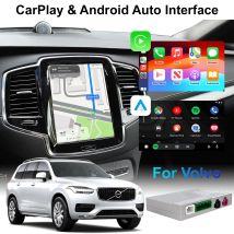 Bezprzewodowy zestaw dekoderów CarPlay i Android Auto do Volvo V60 V90 S60 XC40 XC60 XC90 S90 modele 2017-2022 - ulepszenie na pełny ekran