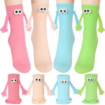 Magnetyczne skarpetki trzymające dłonie nowość śmieszne kobiety mężczyźni skarpetki dla par prezenty walentynkowe dla par, rocznica, najlepsze przyjaciele, nastolatki