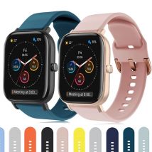 Cinturino da 20mm 22mm per Amazfit GTS 2/3/4 Mini cinturino GTR 2/3/4 bracciale da 42mm in Silicone per accessori per cinturini Amazfit Bip
