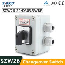 ZHUCO SZW26/LW26-20 D 303,3 20A 3 Pole Kundenspezifische Elektrische Universal Cam Umschalter Mit Wasserdicht Und Staubdicht Versiegelt box