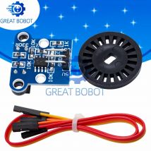 BS 1Set HC-020K Doppelgeschwindigkeitsmesssensormodul mit fotoelektrischen Encodern Kit oben für Arduino