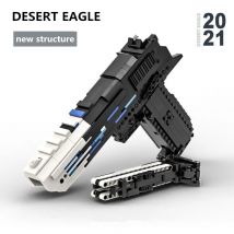 900 stücke CSGO Serie Schwierig Schwarz Wüste Adler Pistole Bausteine Set Einzelnen Schießen Pistole DIY Ziegel Spielzeug Für Jungen Weihnachten geschenk