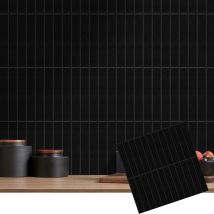 10 Blatt 3D-Wandaufkleber, längliche Wandaufkleber, selbstklebende Wandfliesen, Bauernhaus-Küchenrückwand, wasserfeste Tapete für den Heimgebrauch