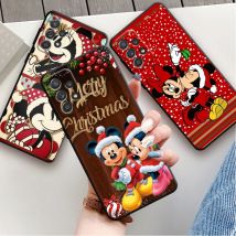 Buon natale Mickey Minnie Cover per Samsung A53 A54 A51 A13 A12 A14 A71 A70 A50 A32 A33 A21 A23