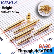 5–500 Stück Pogo-Pin-Stecker, Pogopin-Batterie, federbelastet, Durchgangsloch, 1,2 A, Nadel, PCB, 3, 4, 5, 6, 7, 8, 9, 10, 10,5, 11, 11,5, 12,5 mm