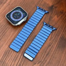 Metall armband für Apple Watch Ultra 2 49mm 41mm 45mm magnetisches Edelstahl armband für iwatch Serie 9 8 7 se 44mm 40mm 42m