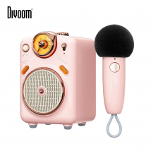 Altoparlante Bluetooth portatile Divoom Fairy-OK con microfono funzione Karaoke con cambio vocale, Radio FM, scheda TF