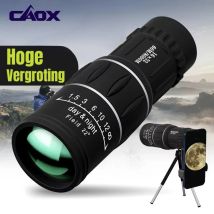CAOX 16x52 Telescopio Monoculare ad Alta Potenza con Doppio Fuoco e Zoom Ottico, Cannocchiale ad Alto Ingrandimento e Lunga Portata per Visione Notturna