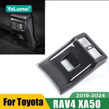 For Toyota RAV4 XA50 2019 2020 2021 2022 2023 2024 RAV 4 Hybrid Car Rear Air Conditioning Vent Outlet Cover Trim Accessories