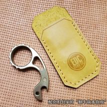 Edc handgemachte erste oberste Schicht Rindsleder pflanzlich gegerbtes Leder Taillen scheide Holster Abdeckung tragbare Lagerung Multifunktion werkzeuge