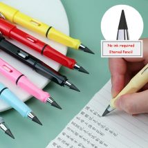1 + 5Pcs New Tech No Sharpening Pencil No Ink Positive Posture Student Pencil Unlimited Writing Painting Sketch Stationery