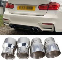 4 Stück Edelstahl-Auspuffspitzen für BMW F87 M2 F80 M3 F82 F83 M4 Direct Fit Auspuffspitze, andere Auto-Motorteile