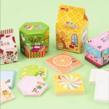 Crayon Shinchan Speziell geformte Box-Notiz, Cartoon-Kreativität, niedlich und nicht klebend, zerreißbar, Nachrichtennotiz, echtes Studenten-Briefpapier