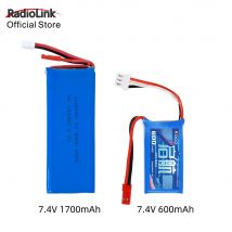 Radiolink 1700mAH 2S Battery for Transmitters RC8X & FULLYMAX 7.4V 2S 600mAh Lipo JST Connector for Radiolink A560 Fixed Wing
