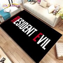 3D R-Resident Evil Games Gamer Teppich, Teppich für Wohnzimmer, Schlafzimmer, Sofa, Fußmatte, Dekoration, Kinder spielen, rutschfeste Bodenmatte