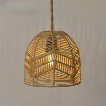 Lampenschirm aus Papierseil, handgewebt, Beleuchtungszubehör, Gastfamilien, Pendelleuchten, Abdeckungen