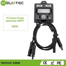 Heliotec 650w pv leistungs optimierer mppt 12v-75v eingang ip68 echtzeit solar panel überwachung spannungs begrenzender anti-hotspot