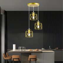 Lampadario vintage Illuminazione a soffitto a LED Lampada a sospensione in stile nordico Sala da pranzo Soggiorno Casa Decorazioni natalizie Lampada a sospensione da cucina