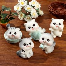 Gift Ornament Mini Home Decor Figurines Miniature Cute Cat Garden kitten For Kids Children Baby Room Decoration Toy Home Decor