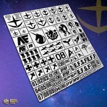 1/100 1/144  Mecha GM EFF Number And Icon Leaking Spray Plate Overspray Mask For Gundam Models Making Hobby Modeling DIY Tools