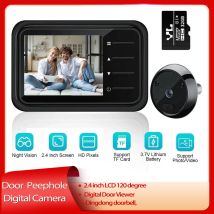2.4 inch LCD Door Peephole Camera Video-eye Electronic Door Viewer Bell Night Vision Monitor Outdoor