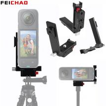 X4 Abnehmbare Quick Release L Halterung Kalten Schuh Mount Adapter für Insta360 X3 X2 Action Kamera Vertikale Horizontale Stativ Halter