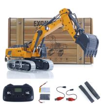1/50 RC Excavator K970 Engineering Vehicle Remote Control Electric Lifting Digger Metal Bucket Tracks Light Sound RTR Battery