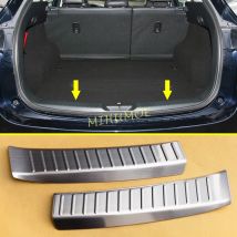 Para Mazda CX-5 KF 2017-2025 cubierta protectora de desgaste de alféizar de maletero de parachoques trasero de acero inoxidable