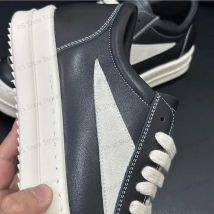Ro Classic Designer Men Sneaker Low Top Women Black Suede Shoes  Leather Casual Shoe Lace Up Retro Flat Canvas Sneakers