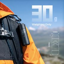 FLEXTAIL ZERO PUMP - Gonfiatore elettrico per pompa d'aria da campeggio portatile da 30 g per materassini, 1 batteria ricaricabile inclusa